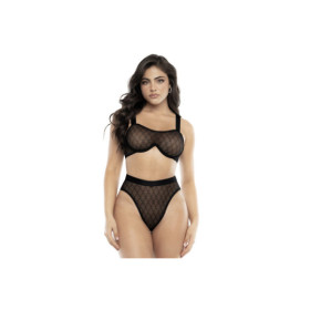 Ensemble 2 pièces soutien-gorge et culotte noir 